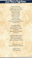 The Pompano menu