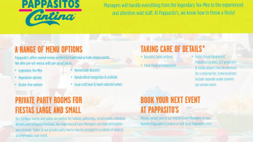 Pappasito's Cantina menu