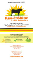 Rise And Shine, A Steak Egg Place food