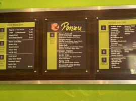 Ponzu Poke menu