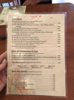 Phở Noi Viet menu