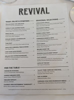 Revival menu