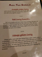 Ruen Thai menu