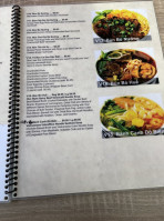 Pho Ca Dao menu