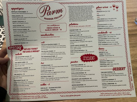Parm Battery Park City menu