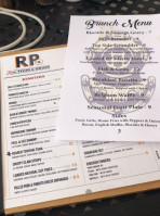 Rp's Fine Food Drink menu