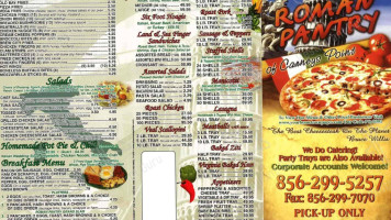 Roman Pantry menu