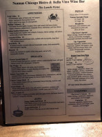 Nonna's Chicago Bistro menu