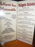 Tollgate Inn menu