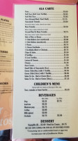 Señor Burritos menu