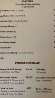 Harry's Local Bar Restaurant menu