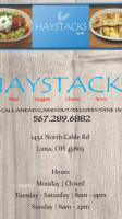 Haystacks menu