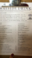 Wayside Cider menu