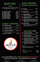 Mosa Hibachi Sushi Japanese Express Webb City menu