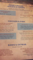 Blue Bull Grill menu