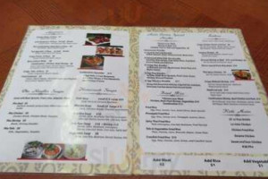 Asian Cuisine menu