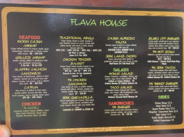 Flava House menu