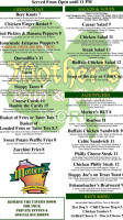 Mother's Pub Grill North menu
