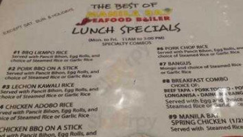 Manila Bay Seafood Boiler -chino Hills menu