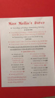 Miss. Mollie's Diner menu