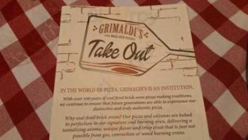 Grimaldi's Pizzeria menu