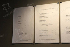 Vespr Craft Coffee Allures menu