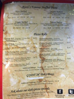 Rizzi's Pizza Cafe menu