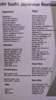 Toki Sushi Teriyaki 82nd menu