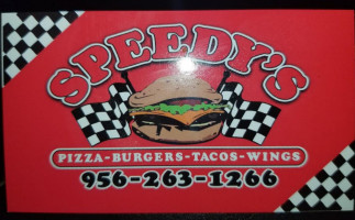 Speedy's Burgers And Wings menu