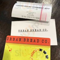 Urban Bread Co. menu