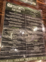 North Forty Beer menu
