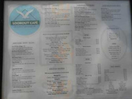 Alif Cafe On The Lake George Beach menu
