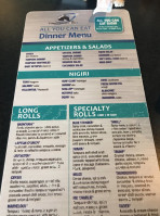 Trapper's Sushi Silverdale menu