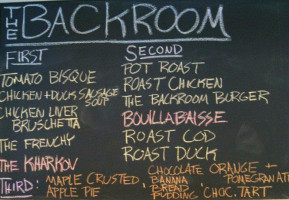 The Backroom food