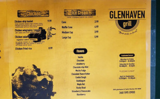 Glenhaven Grill menu