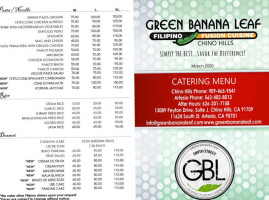 Green Banana Leaf South St menu
