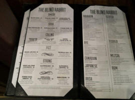 The Blind Rabbit menu