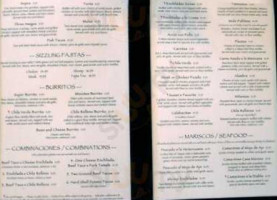 Casa Moreno menu