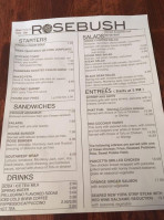 Rosebush menu