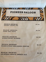 Pioneer Saloon At Salt menu