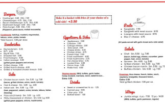 Alger Freeze menu