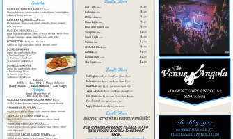 The Venue menu