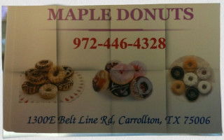 Maple Donuts food