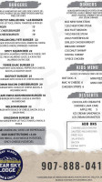 Clear Sky Lodge Grill menu