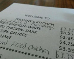 Granny's Kitchen menu