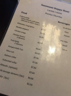 Sushi Sazanami menu