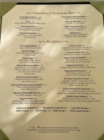 Wynn Terrace Pointe Cafe menu