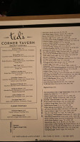 Ted's Corner Tavern menu