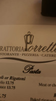 Trattoria Porretta Ristorante & Pizzeria menu