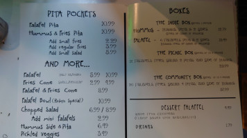 The Hippea menu
